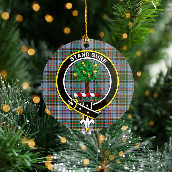 Anderson Old Ancient Clan Badge Tartan Plastic Christmas Ornaments