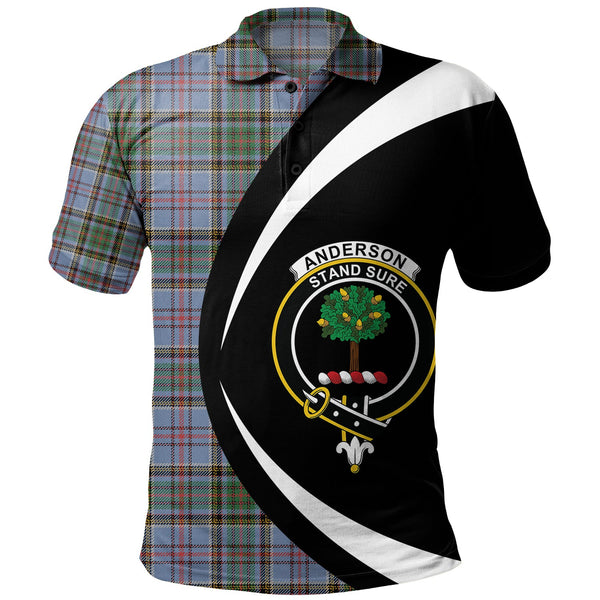 Anderson Old Ancient Clan Badge Tartan Polo Shirt Circle Style Personalized