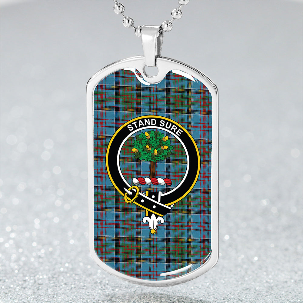 Anderson Old Modern Clan Badge Classic Tartan Dog Tag Necklace