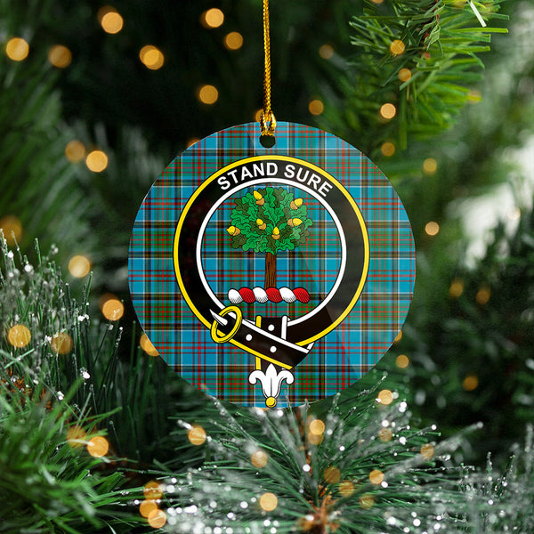 Anderson Old Modern Clan Badge Tartan Plastic Christmas Ornaments