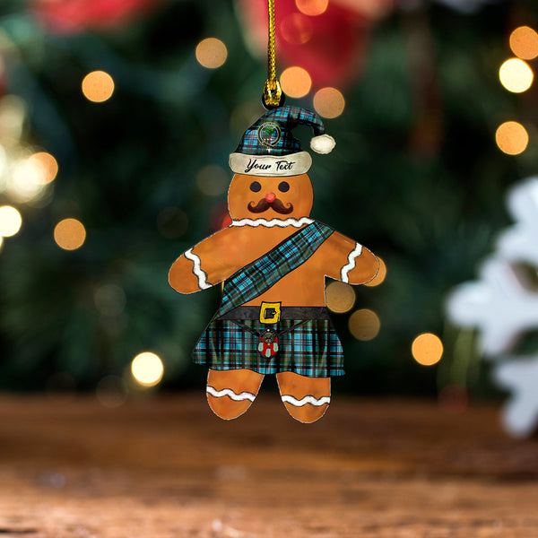 Anderson Old Modern Clan Badge Tartan Wood Acrylic Ornament Gingerbread Scotland Warrior Personalized