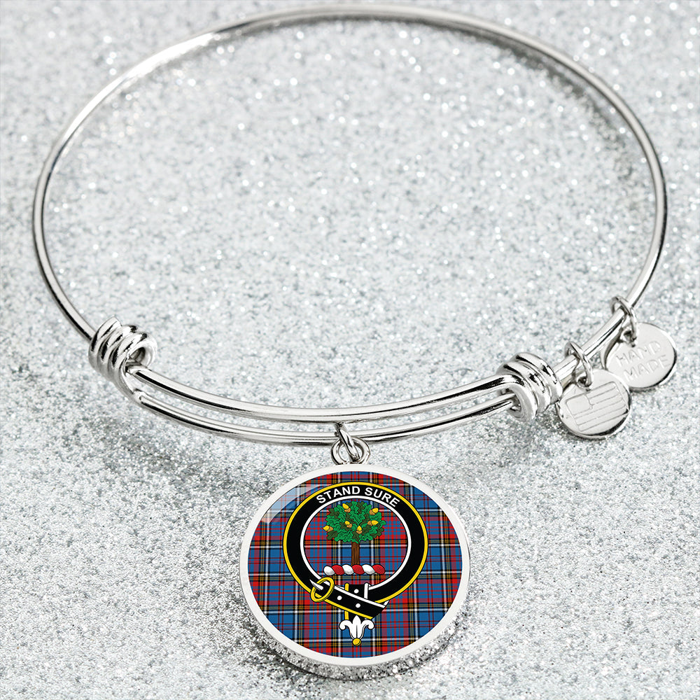 Anderson Red Clan Badge Tartan Classic Circle Bangle