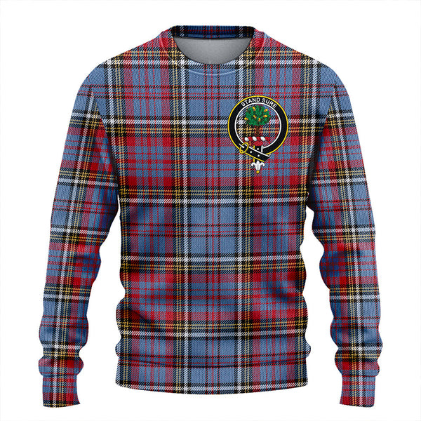 Anderson Red Clan Badge Tartan Knitted Sweater