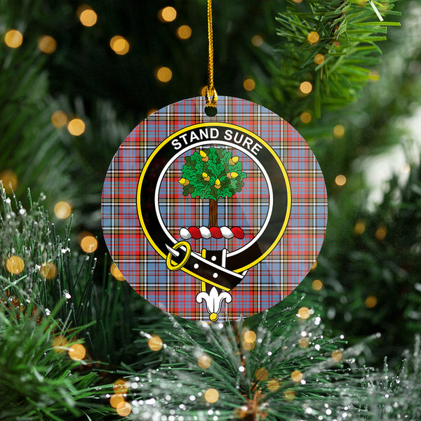 Anderson Red Clan Badge Tartan Plastic Christmas Ornaments