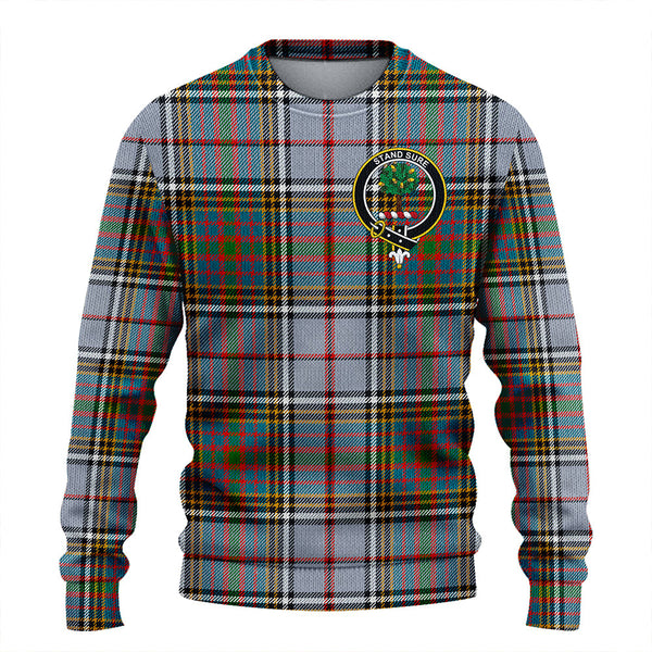 Anderson Ross Ancient Clan Badge Tartan Knitted Sweater