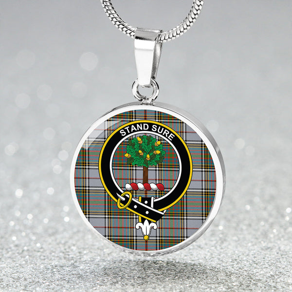 Anderson Ross Ancient Clan Badge Tartan Classic Circle Necklace