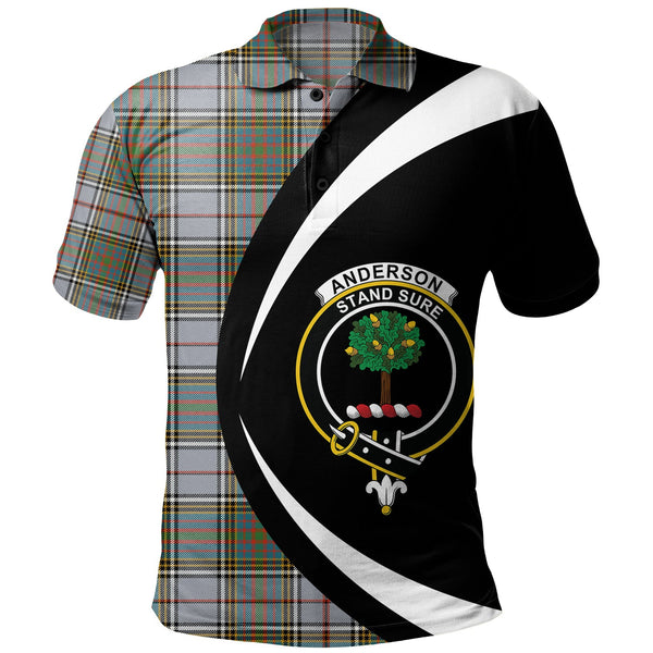 Anderson Ross Ancient Clan Badge Tartan Polo Shirt Circle Style Personalized