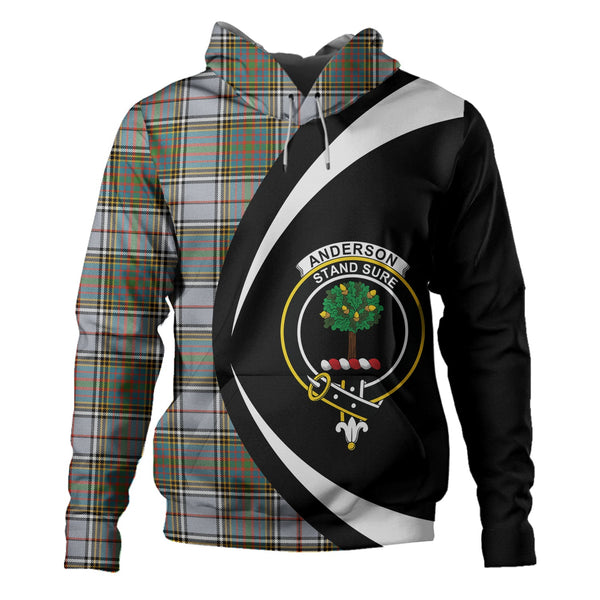 Anderson Ross Ancient Clan Badge Tartan Hoodie Circle Style