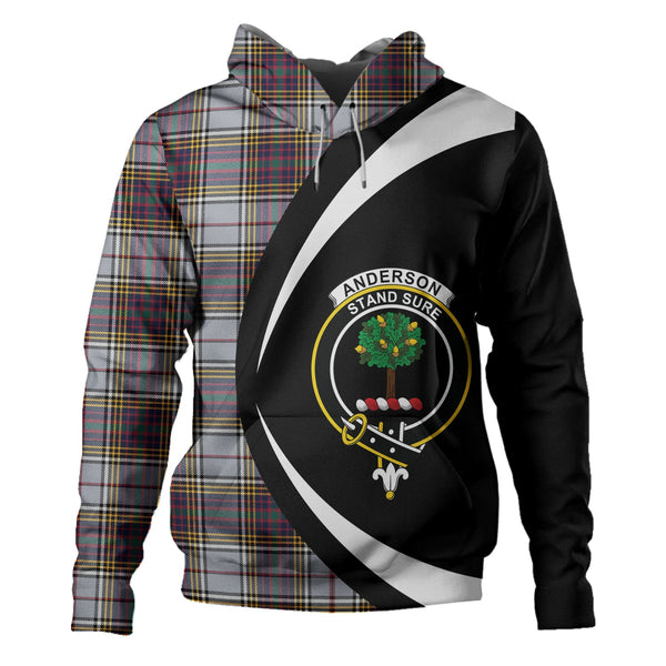 Anderson Ross Modern Clan Badge Tartan Hoodie Circle Style