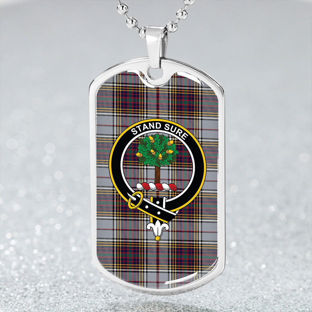 Anderson Ross Modern Clan Badge Classic Tartan Dog Tag Necklace