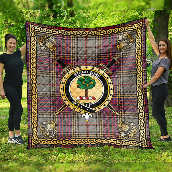 Anderson Ross Weathered Clan Badge Tartan Premium Quilt Celtic Shield