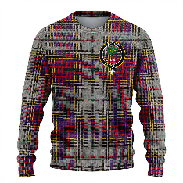 Anderson Ross Weathered Clan Badge Tartan Knitted Sweater