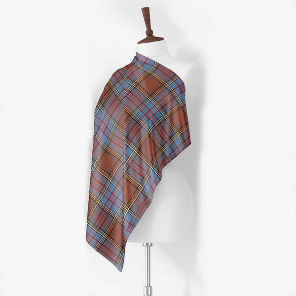 Anderson Weathered Tartan Classic Silk Habotai Square Scarf