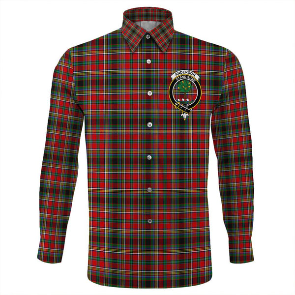 Anderson of Arbrake Tartan Classic Crest Long Sleeve Button Shirt