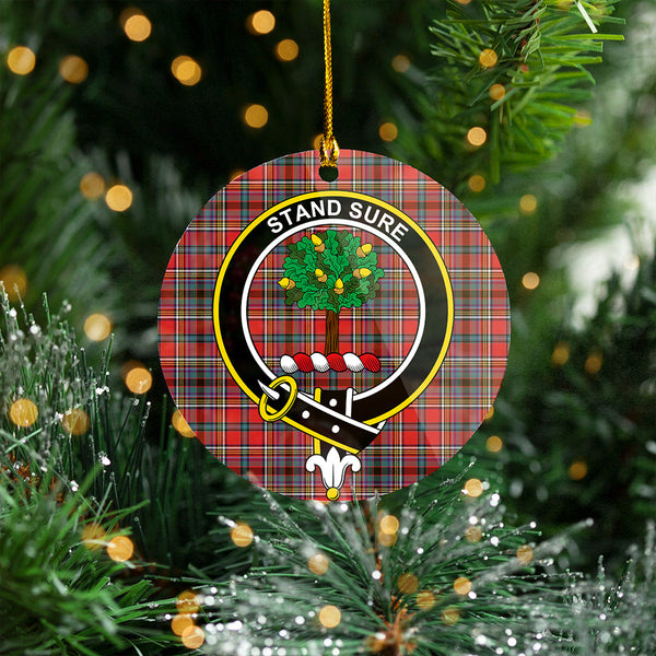 Anderson of Ardbrake Clan Badge Tartan Plastic Christmas Ornaments