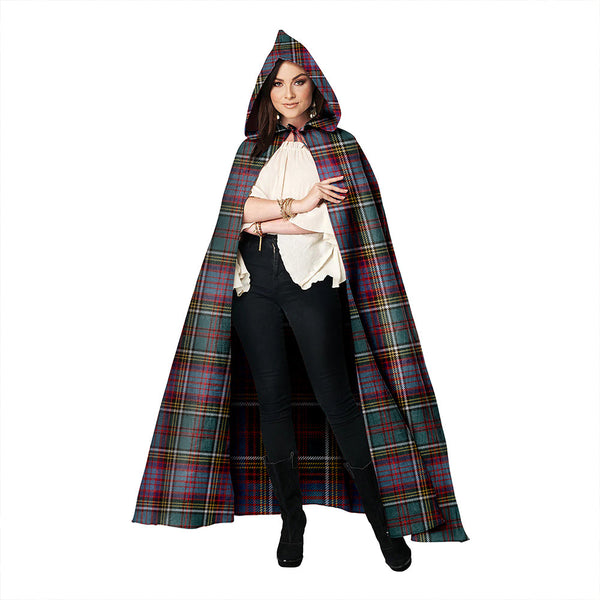 Anderson of Kinneddar Hunting Clan Badge Tartan Hooded Cloak