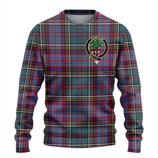 Anderson of Kinneddar Hunting Clan Badge Tartan Knitted Sweater