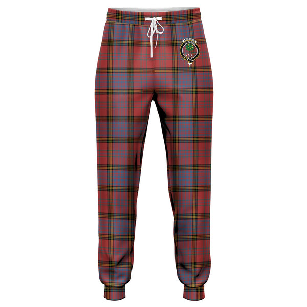 Anderson of Kinneddar Red Ancient Clan Badge Tartan Jogger Pants