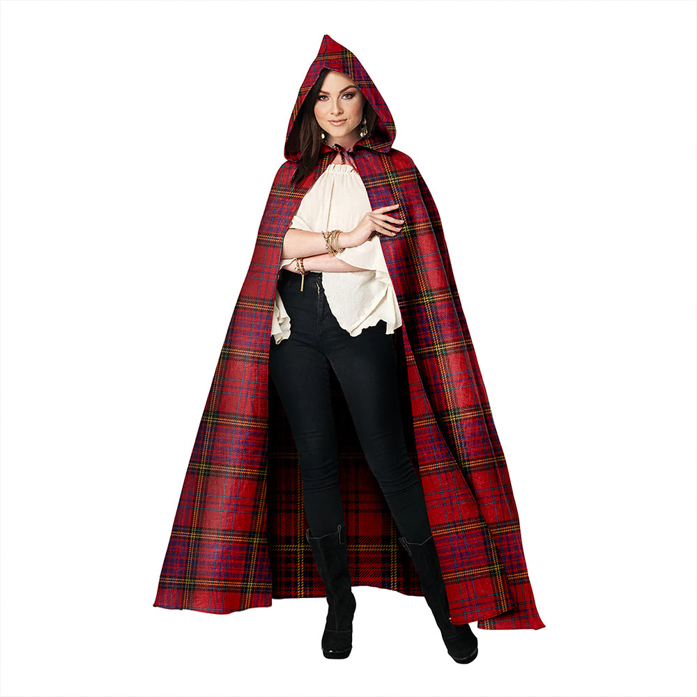 Anderson of Kinneddar Red Weathered Clan Badge Tartan Hooded Cloak