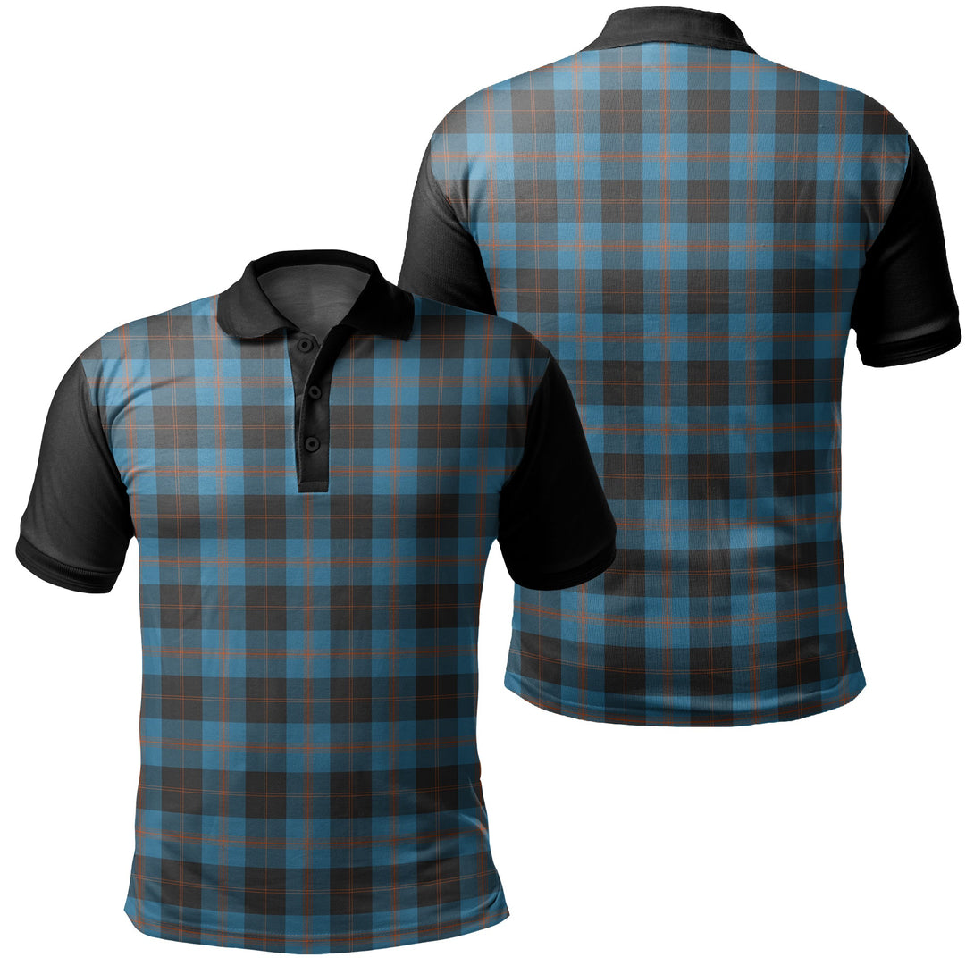 Angus Ancient Tartan Classic Polo Shirt Black Neck 1 Style