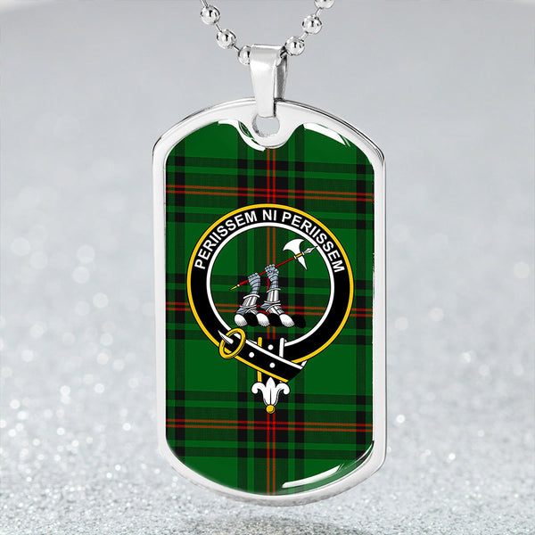 Anstruther Clan Badge Classic Tartan Dog Tag Necklace