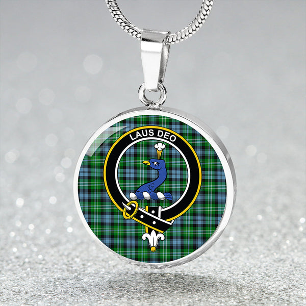 Arbuthnot Ancient Clan Badge Tartan Classic Circle Necklace