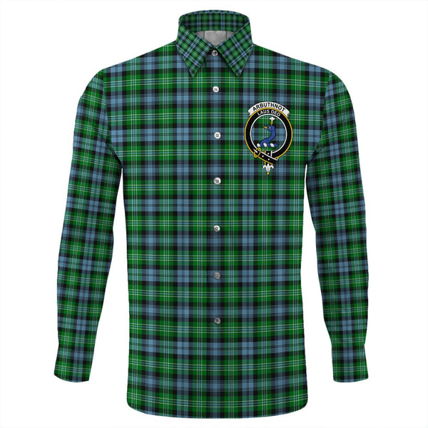 Arbuthnot Ancient Tartan Classic Crest Long Sleeve Button Shirt