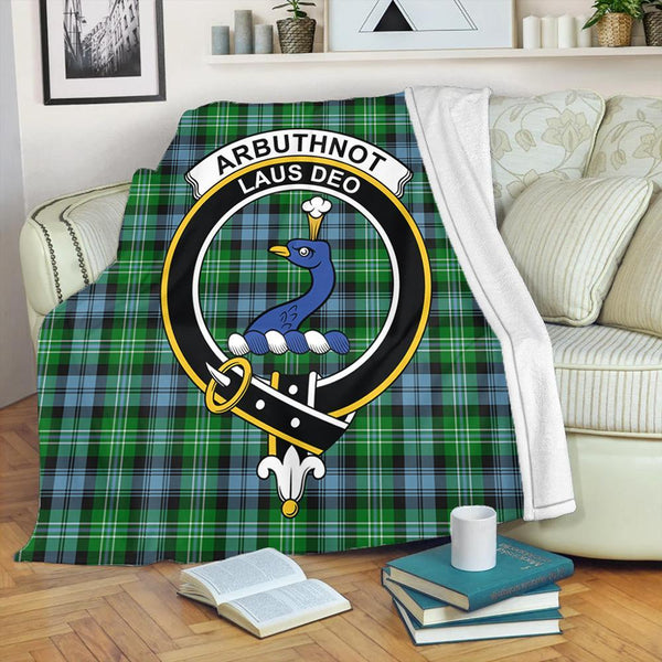 Arbuthnot Ancient Tartan Crest Premium Blanket