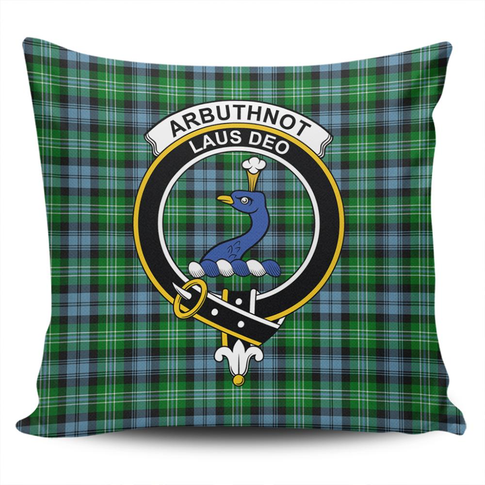 Arbuthnot Ancient Tartan Classic Crest Pillow Cover