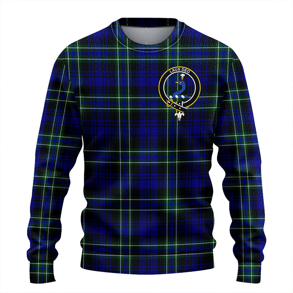 Arbuthnot Modern Clan Badge Tartan Knitted Sweater