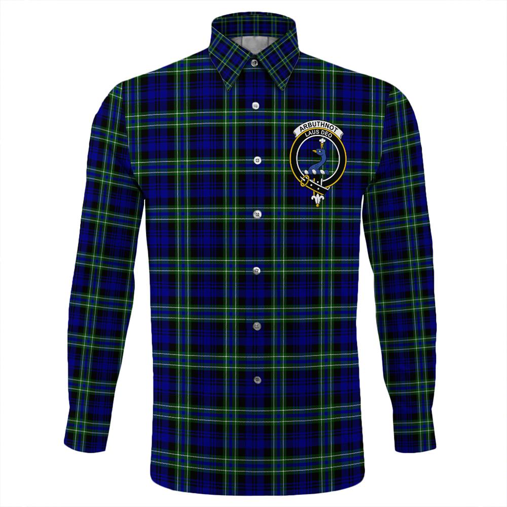 Arbuthnot Modern Tartan Classic Crest Long Sleeve Button Shirt