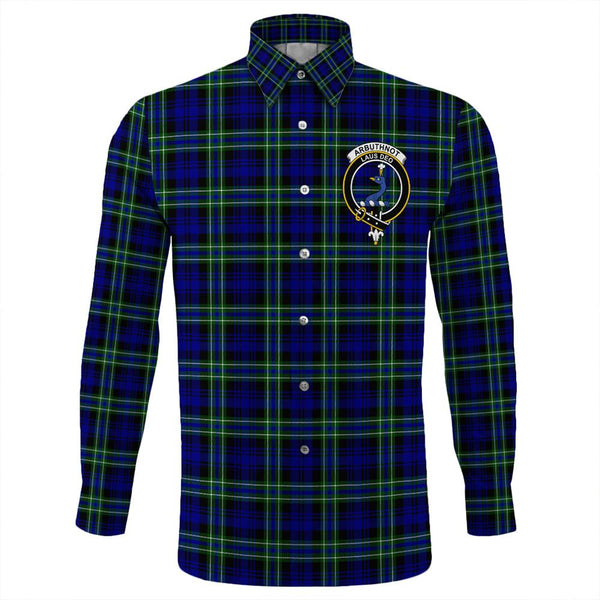 Arbuthnot Modern Tartan Classic Crest Long Sleeve Button Shirt