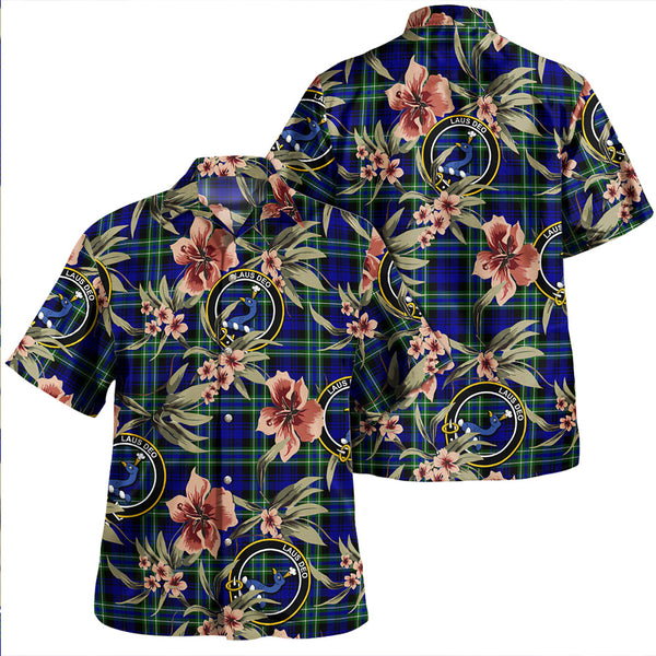 Arbuthnot Modern Clan Badge Tartan Aloha Hawaiian Shirt Tropical Old Style