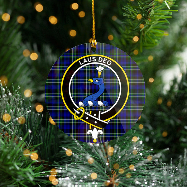 Arbuthnot Modern Clan Badge Tartan Plastic Christmas Ornaments