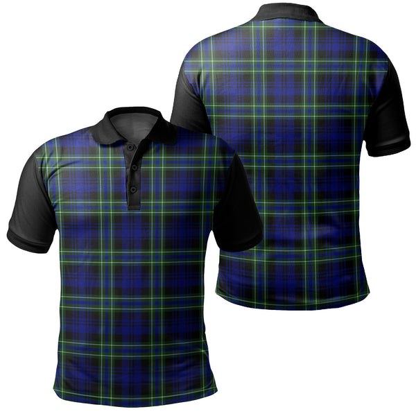 Arbuthnot Modern Tartan Classic Polo Shirt Black Neck 1 Style