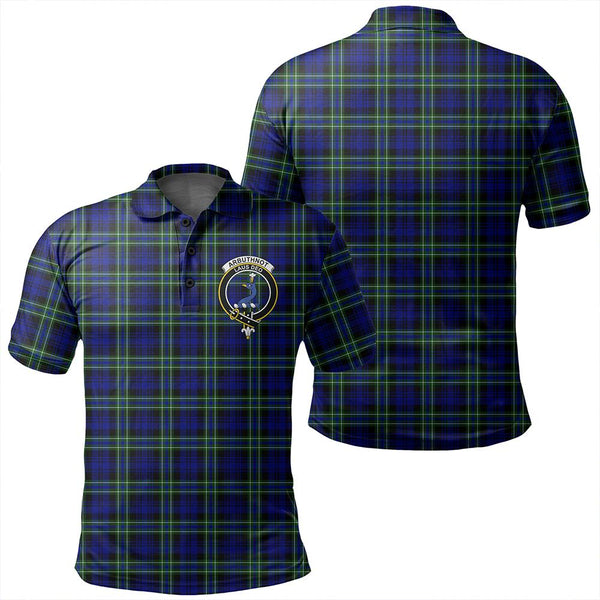 Arbuthnot Modern Tartan Classic Crest Polo Shirt