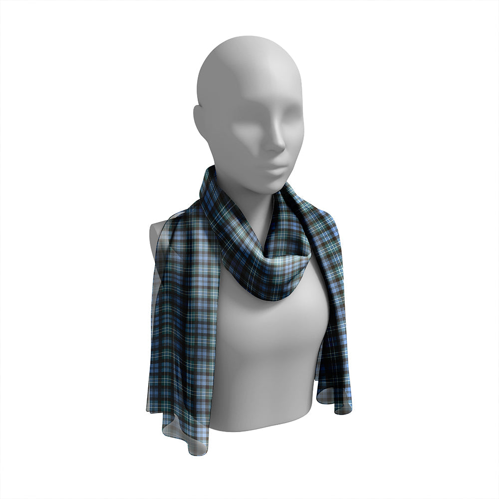 Arbuthnot Weathered Tartan Classic Silk Habotai Long Scarf