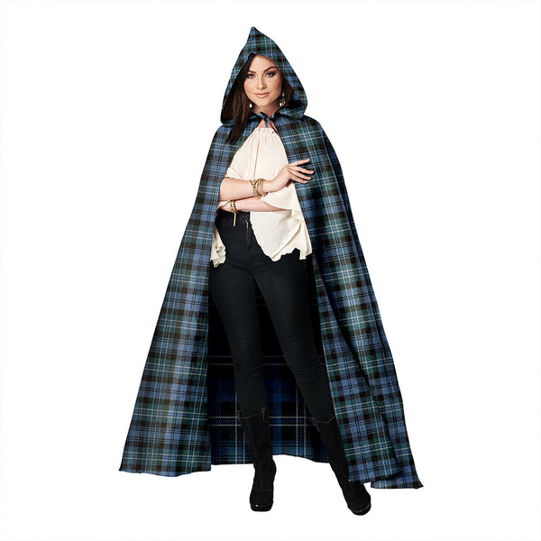 Arbuthnot Weathered Clan Badge Tartan Hooded Cloak