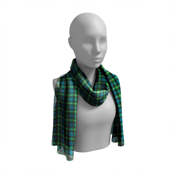 Argyle Campbell Ancient Tartan Classic Silk Habotai Long Scarf