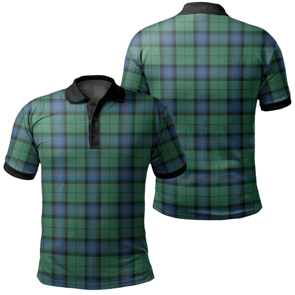 Armstrong Ancient Tartan Classic Polo Shirt Black Neck 2 Style