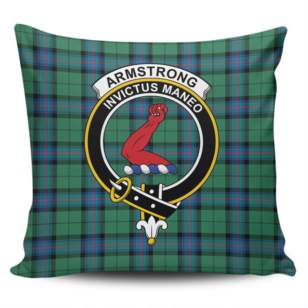 Armstrong Ancient Tartan Classic Crest Pillow Cover