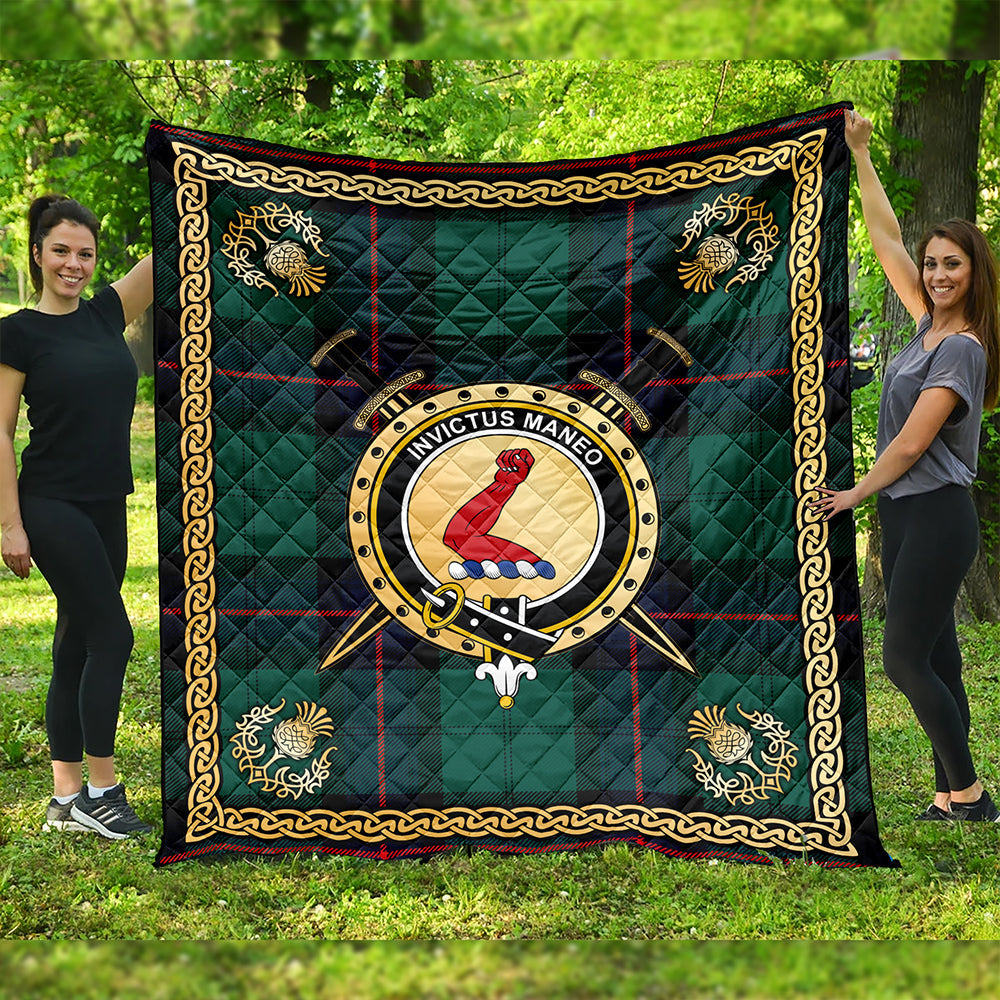 Armstrong Modern Clan Badge Tartan Premium Quilt Celtic Shield