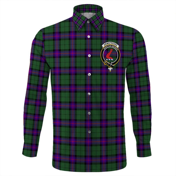 Armstrong Modern Tartan Classic Crest Long Sleeve Button Shirt