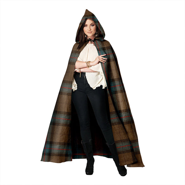 Armstrong Weathered Clan Badge Tartan Hooded Cloak