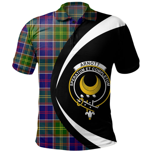 Arnott Clan Badge Tartan Polo Shirt Circle Style Personalized