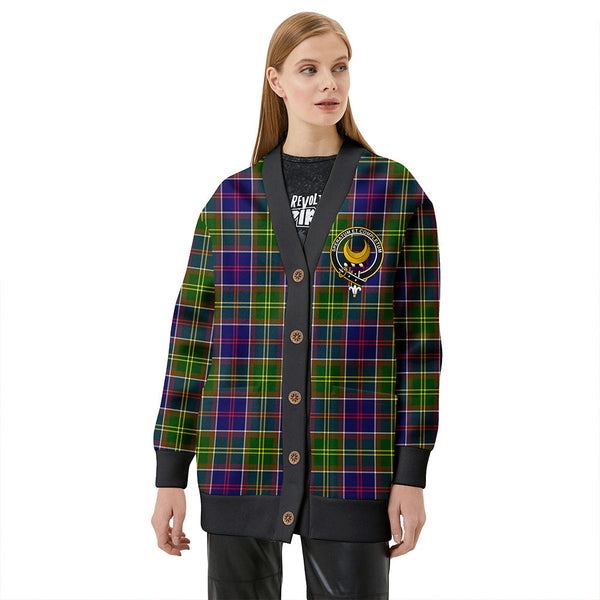 Arnott Clan Badge Tartan V-neck Cardigan