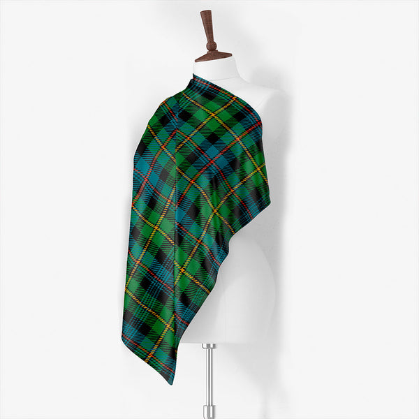 Baillie Ancient Tartan Classic Silk Habotai Square Scarf