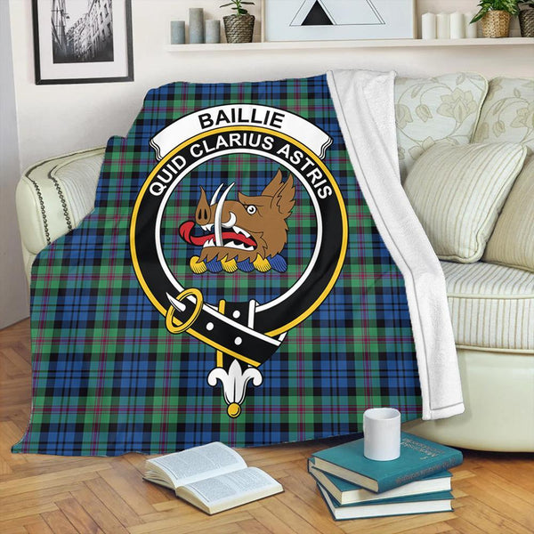 Baillie Ancient Tartan Crest Premium Blanket