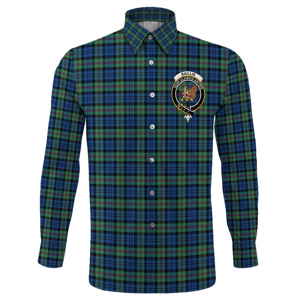 Baillie Ancient Tartan Classic Crest Long Sleeve Button Shirt