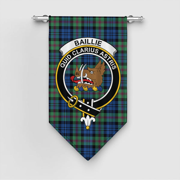 Baillie Ancient Tartan Classic Crest Gonfalon